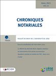 Chroniques notariales - Volume 72