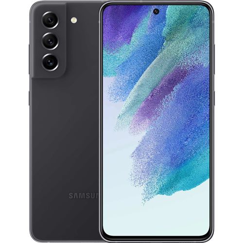 Samsung Galaxy S21 FE 5G - 5G smartphone - double SIM - RAM 6 Go / Mémoire interne 128 Go - écran OEL - 6.4"" - 2340 x 1080 pixels (120 Hz) - 3 x caméras arrière 12 MP, 12 MP, 8 MP - front camera 32 MP - graphite État correct - Samsung reconditionné disponible sur Fnac