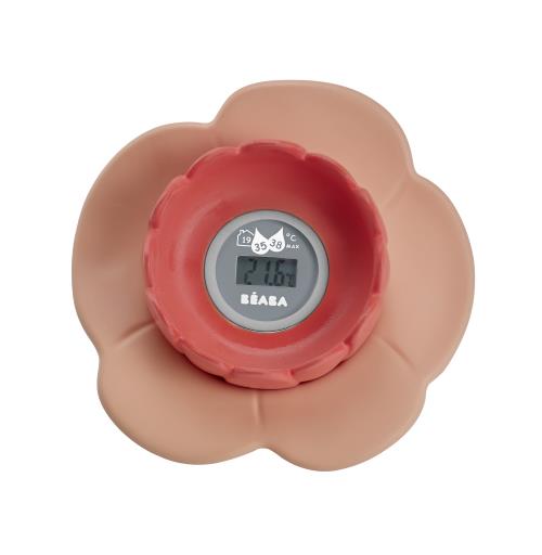 Thermomètre de bain Béaba Lotus Nude et Corail