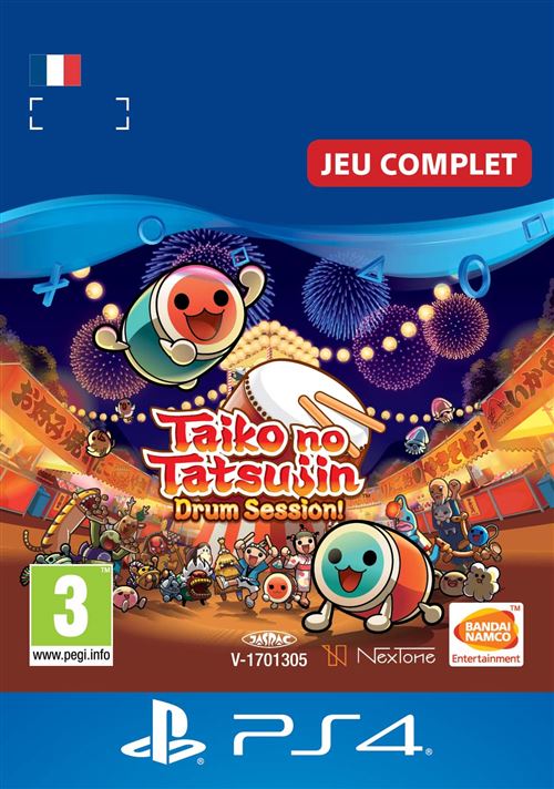 Pochette avant du jeu Code de téléchargement Taiko No Tatsujin Drum Session ! PS4