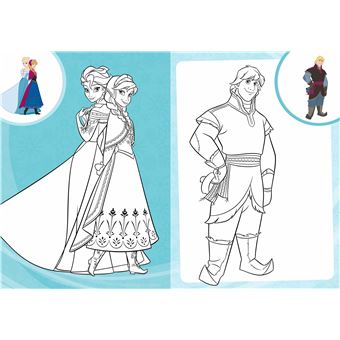 LA REINE DES NEIGES - Mes Coloriages avec Stickers - Disney
