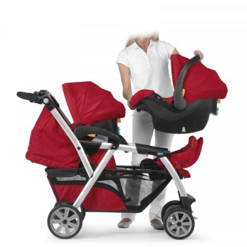 Poussette double Together Chicco Fuego Rouge et Noir Achat prix fnac