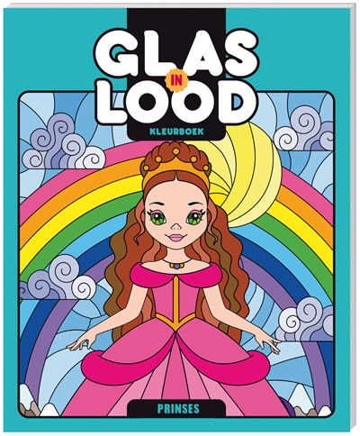Glas-in-lood kleurboek Prinses