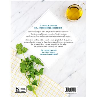 Plats vegan en 4 ingrédients