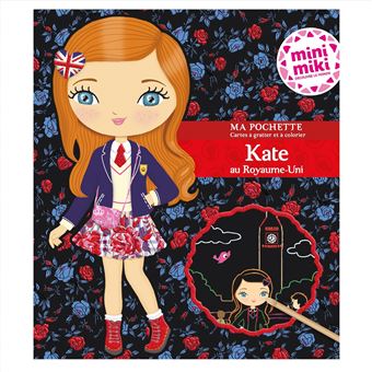 Minimiki - Ma pochette cartes à gratter et à colorier - Kate au Royaume-Uni