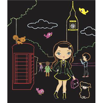 Minimiki - Ma pochette cartes à gratter et à colorier - Kate au Royaume-Uni