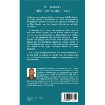 Les impasses d'une gouvernance locale