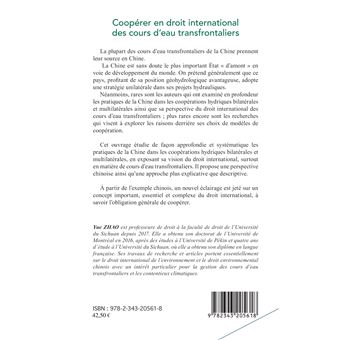 Coopérer en droit international des cours d'eau transfrontaliers