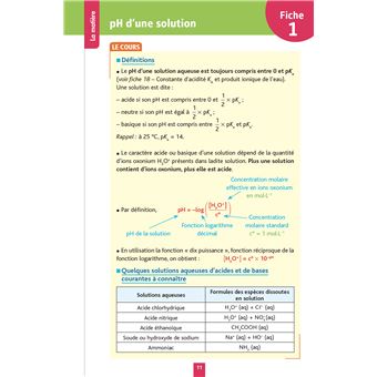 Objectif BAC Fiches détachables Spécialité PHYSIQUE CHIMIE TLE