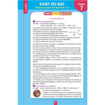 Objectif BAC Fiches détachables Spécialité PHYSIQUE CHIMIE TLE