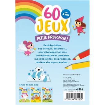 60 jeux petite princesse !