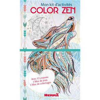 Color zen - Mon kit d'activités (Loup hiver)