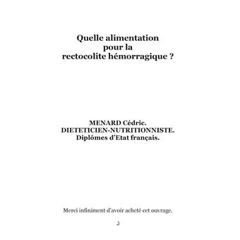 Quelle alimentation pour la rectocolite hémorragique ?