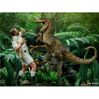 Figurine Jurassic Park Muldoon et Velociraptor