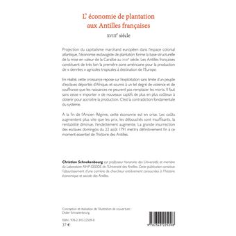 L'économie de plantation aux antilles françaises