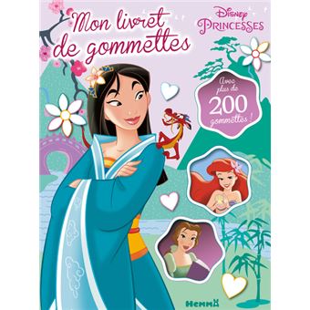 Disney Princesses - Mon livret de gommettes (Mulan, Ariel, Belle)