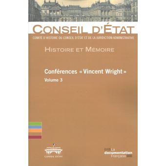 Conférences "Vincent Wright"