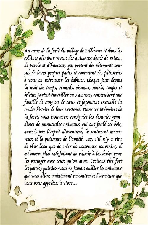 J'ai lu: Mémoires de la forêt tome 1: Les souvenirs de Ferdinand Taupe de  Mickaël Brun-Arnaud, illustré par Sanoe
