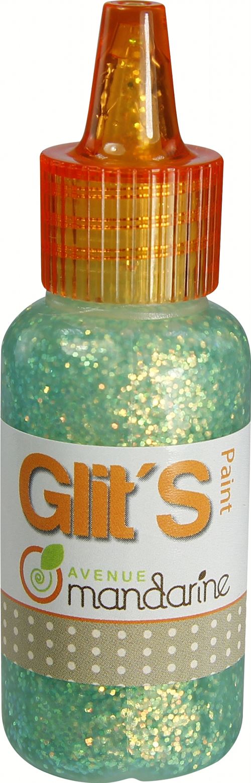 Tube de gel pailleté Avenue Mandarine Glit’s Paint 20 ml Vert