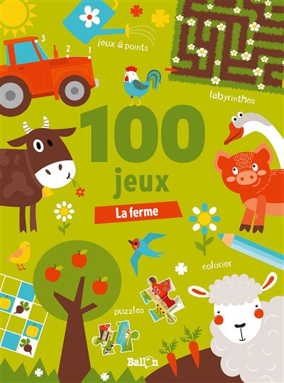 100 jeux mini - La ferme -  Collectif - Poche