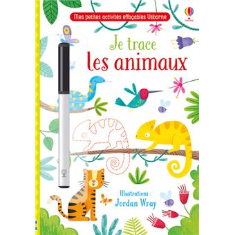 Je trace les animaux - Mes petites activités effaçables Usborne