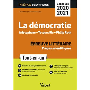 La Démocratie - Epreuve littéraire Prépas scientifiques - Concours 2020-2021