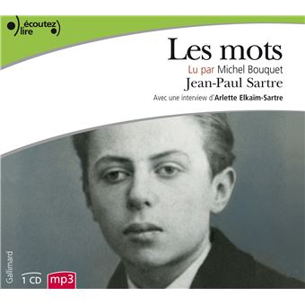  Les  Mots  CD audio Textes lus Jean Paul Sartre  Achat 