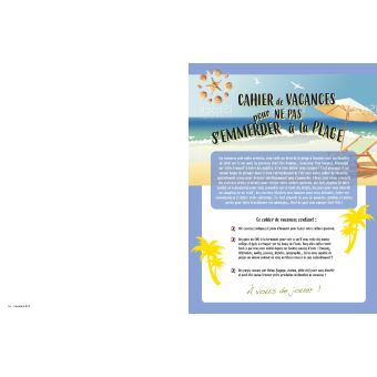 Cahier d'été pour ne pas s'emmerder sur la plage