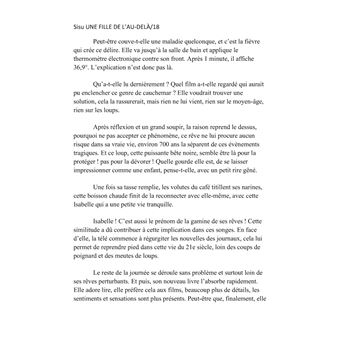 Une fille de l'au-delà