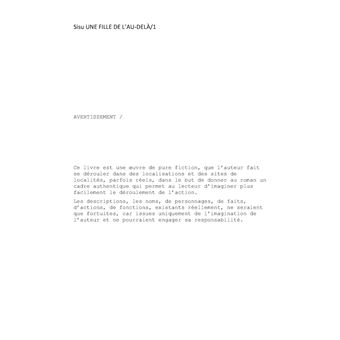 Une fille de l'au-delà
