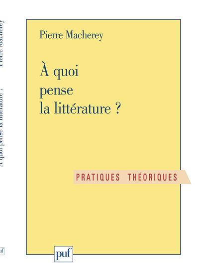 A quoi pense la litterature