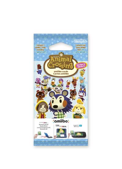 Paquet de 3 Cartes Amiibo Animal Crossing