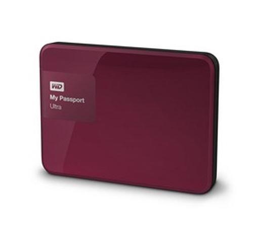 WD My Passport Ultra WDBGPU0010BBY - Disque dur - chiffré - 1 To - externe (portable) - USB 3.0 - AES 256 bits - baies sauvages