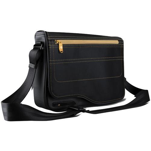 Be.ez Sacoche LEreporter Metro pour tablettes 10,2 - Noire/Safran