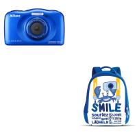 Compact Nikon Coolpix W100 Bleu + Sac à dos