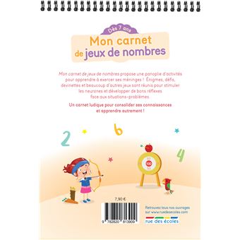 Mon carnet de jeux de nombres