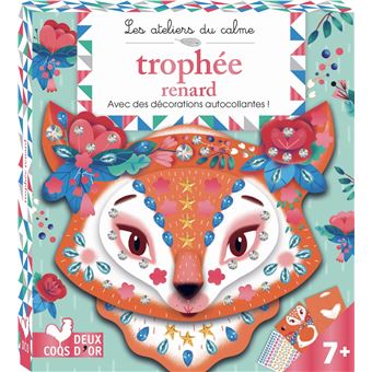 Trophée renard - mini-boîte avec accessoires