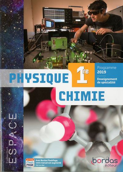 Espace physique chimie 1re manuel de l'eleve
