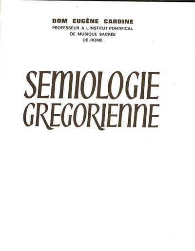 Semiologie gregorienne