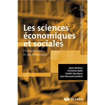 Les Sciences économiques Et Sociales Enseignement Et Apprentissage ...