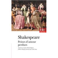 Peines D Amour Perdues William Shakespeare Jean Michel Deprats Achat Livre Fnac