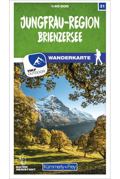 Jungfrau-Region - Brienzersee Nr. 31 Wanderkarte 1:40 000 -  Collectif - Broschur