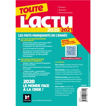 Toute l'actu 2020 - Sujets et chiffres clefs de l'actualité - 2021 mois par mois