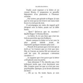 Au-delà des lettres