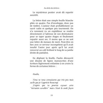 Au-delà des lettres