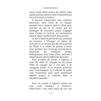 Au-delà des lettres