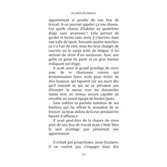 Au-delà des lettres