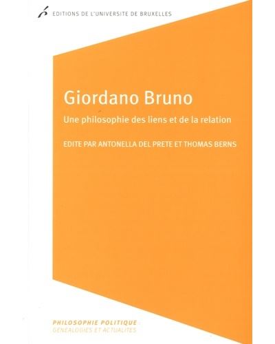Giordano Bruno, une philosophie des liens et de la relation