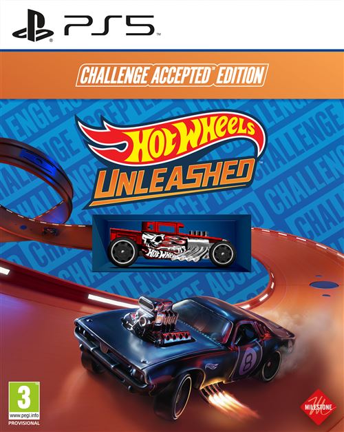 Pochette avant du jeu Hot Wheels Unleashed Challenge Accepted Edition PS5