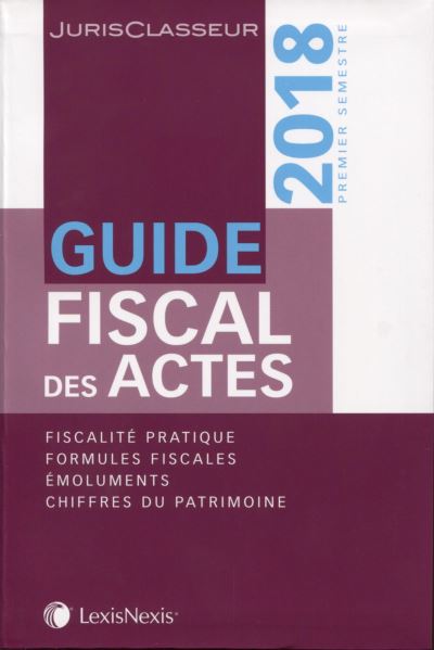 Guide fiscal des actes 1er semestre